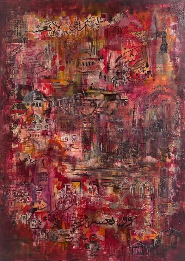 Tenderness, 2026, Mixed media collage, 50 x 70 cm.