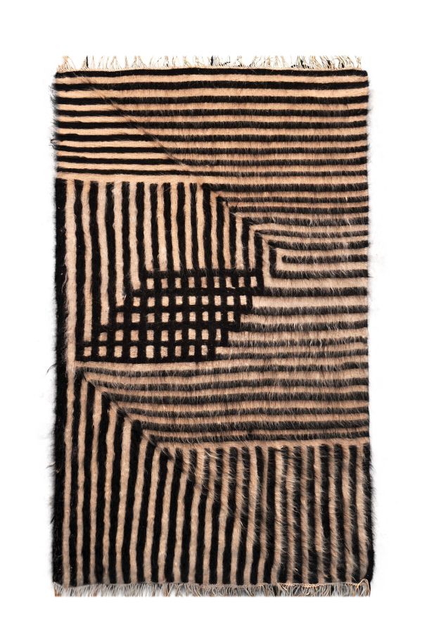 Anabasis, 2020, Siirt Blanket Weaving Technique, 100% Pure Mohair, 90 x 150 cm.