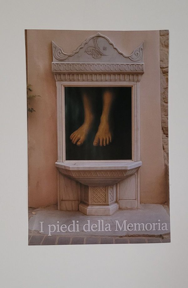 The Feet of Memory, 2025, Photo print on Textile, 30 x 45 cm.