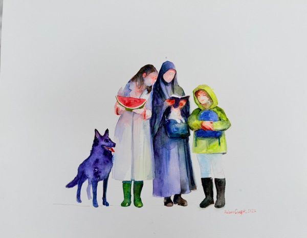 Untitled, 2026, Watercolor on paper, 40 x 50 cm.