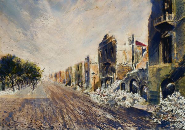 Sherif Pasha Str., 1880, 2019-2022, Ink on paper, 36 x 52 cm