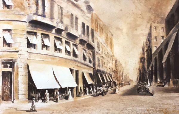 Exiles, 2019-2022, Ink on paper, 46 x 61cm