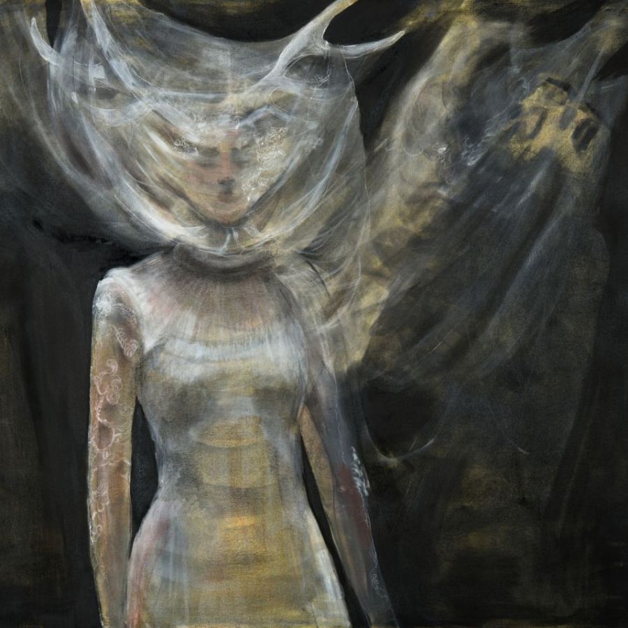 “Görünüştür Kaybolan”, 2024, Tuval üzerine karışık teknik, 128 x 160,5 cm.