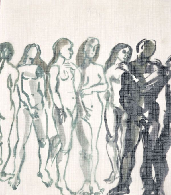 Untitled IX, 2024, Ink on paper, 29 x 25 cm.