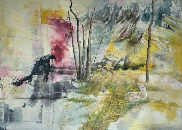 Untitled, 2020, Oil on canvas, 110 x 150 cm.