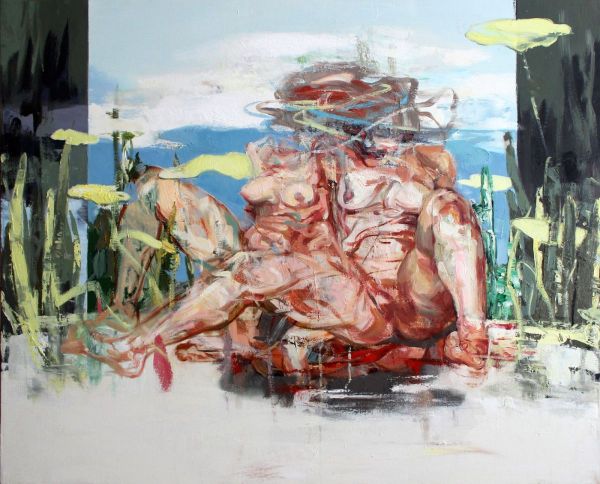 Manipulated Women, 2019, Oil on canvas, 90 x 100 cm.