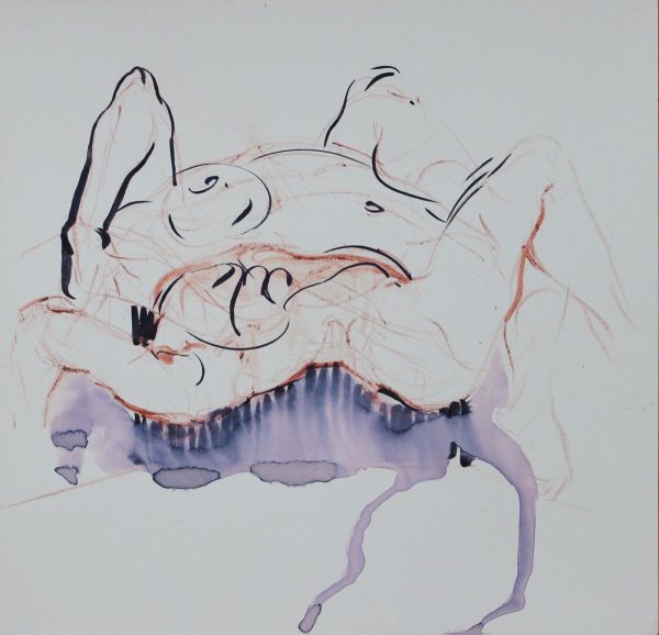 Untitled, 2017, Ink on paper, 18,5 x 18,5 cm.