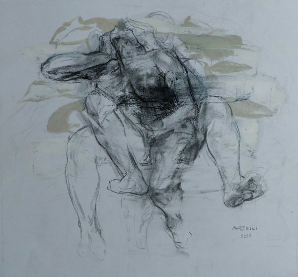 Untitled, 2021, Mixed media on paper, 35 x 36,5 cm.