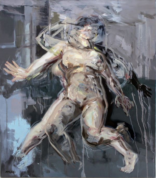 Woman Out of Control, 2018, Oil on canvas, 100 x 87 cm.