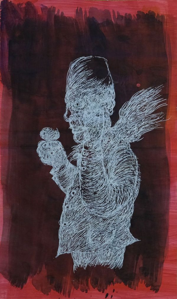 I REALLY DON’T UNDERSTAND, 2026, Mixed media on paper, 53,5 x 31,5 cm.