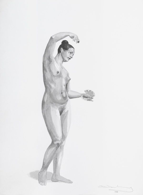 İnci, 2026, Ink on Paper, 75 x 55 cm.