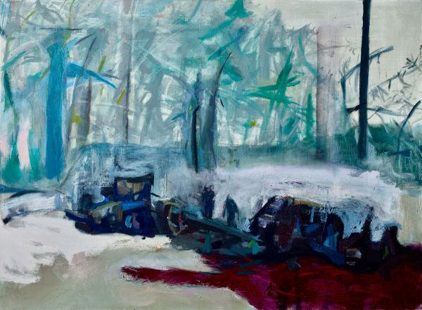 Untitled, 2023, Oil on canvas, 73 x 100 cm.