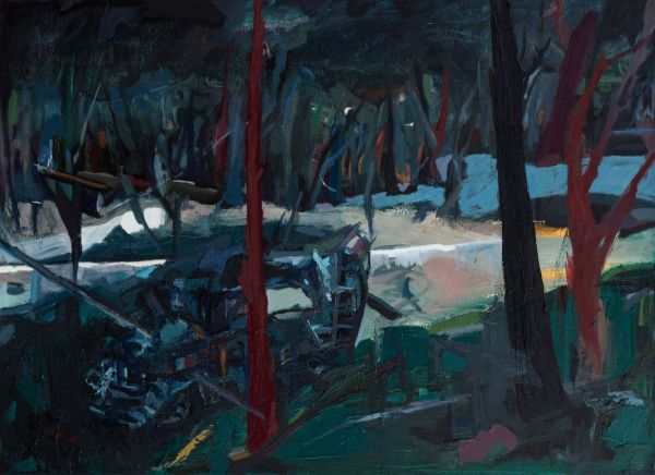 Untitled, 2023, Oil on canvas, 73 x 100 cm.