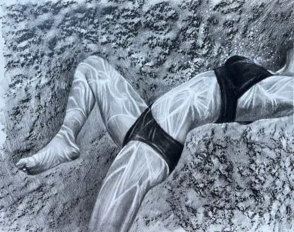 Portal, 2025, Graphite on paper, 23 x 21 cm.