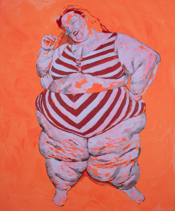 Freshly Bloomed, 2025, Oil on canvas, 120 x 100 cm.