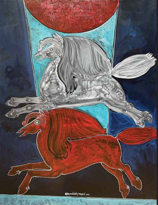 Untitled, 2023, Oil on canvas, 140 x 100 cm.