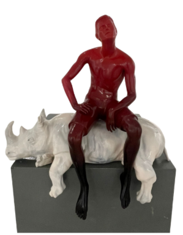 Semt Gergedanı, 2025, Polyester,  Ed. 2/12+1, 74 x 77 x 29 cm.