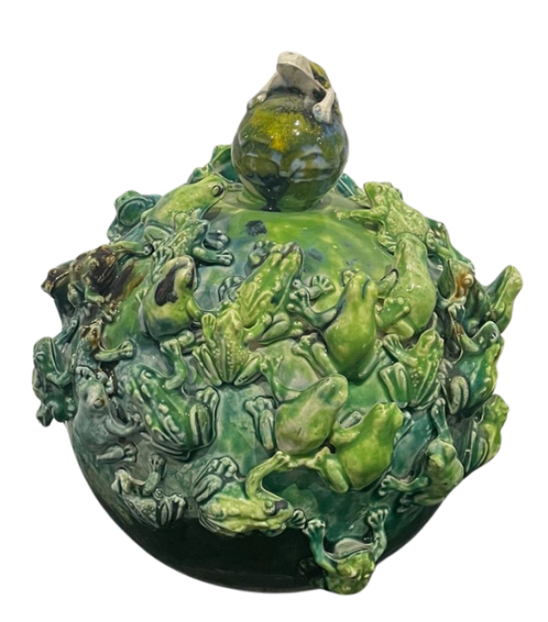 Kurbağalar Firarda, 2022, Ceramic piece glazed with various colors at 1040°C, ?