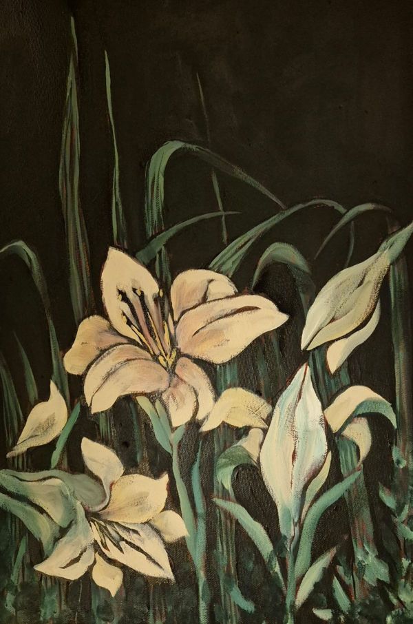 Lilyum, 2026, Oil on canvas, 45 x 30 cm.