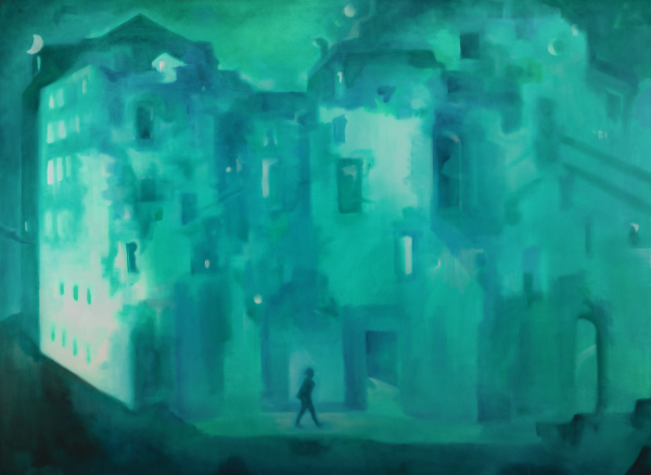 Evening, 2025, Oil on canvas, 125 x 170 cm.