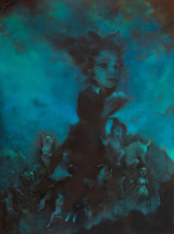 Wind, 2023, Oil on canvas, 140 x 105 cm.