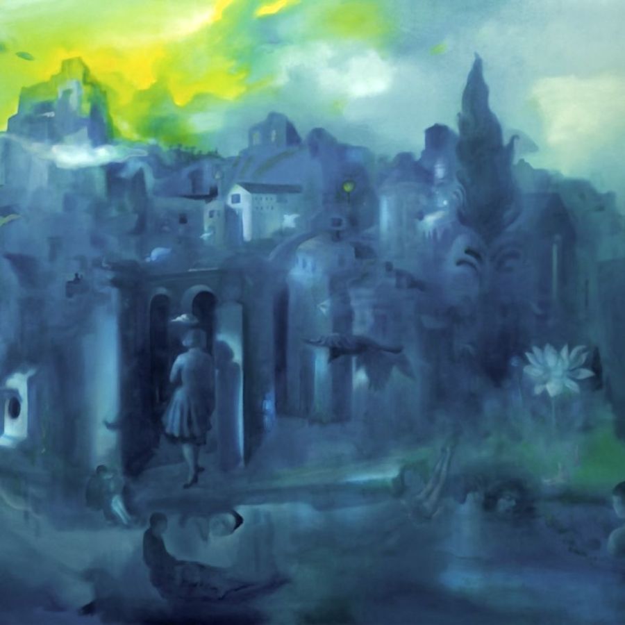 Yonca Saraçoğlu, Untitled, Oil on canvas, 130 x 275 cm.