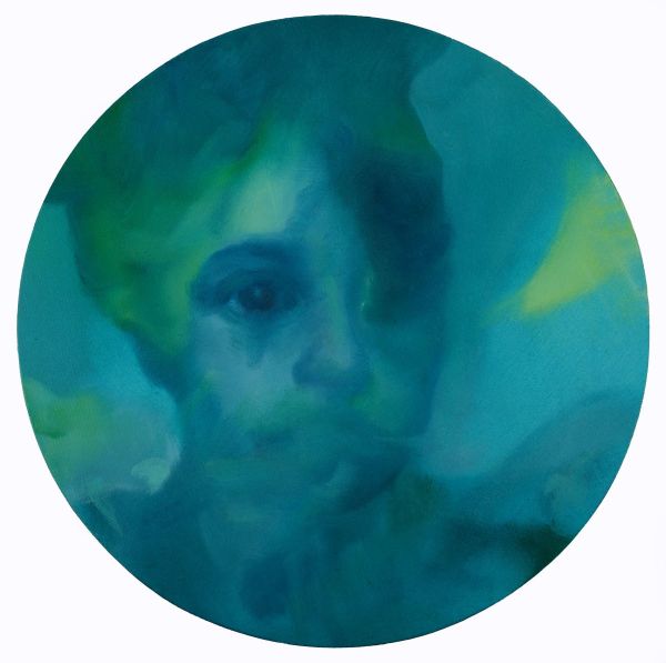 Child, 2025, Oil on canvas, 40 cm (Çap)